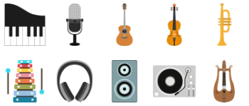 Musical Instrument Collection icon pack