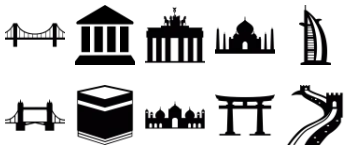Памятники набор иконок