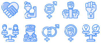 Feminism Icon-Paket