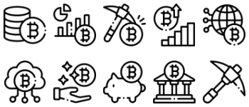 Bitcoin icon pack