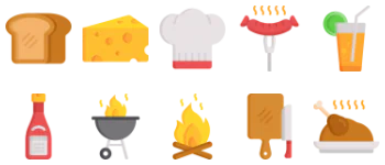 BBQ icon pack