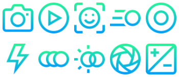 Camera interface gói biểu tượng