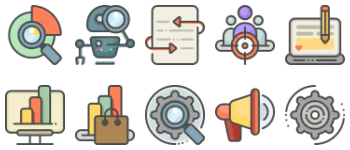 SEO and Online Marketing 아이콘 팩