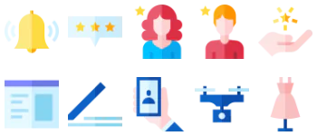 Blogger and influencer icon pack