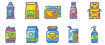 Products Packaging icon pack