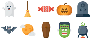 Хэллоуин набор иконок