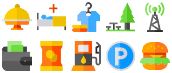 Motorway Services paquete de iconos
