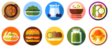 Meals icon pack