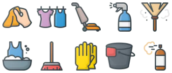Cleaning & housekeeping 图标包