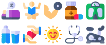 Healthy Lifestyle icon pack