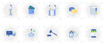 Ecommerce Compilation pacote de ícones
