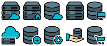 Серверы набор иконок