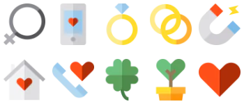 Valentines day набор иконок