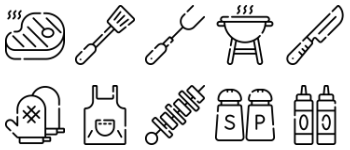 Barbecue icon pack