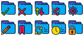 Files and Folder Actions Icon-Paket