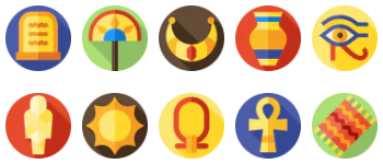 Египет набор иконок