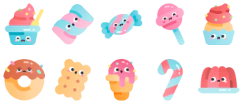 Sweets gói biểu tượng