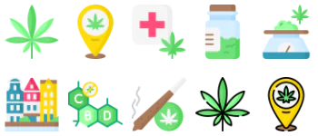 Cannabis icon pack