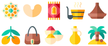 Марокко набор иконок