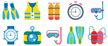 Diving icon pack