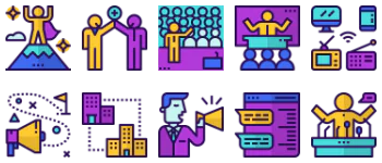 Social media marketing アイコンパック