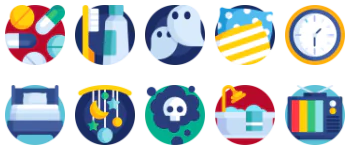 Time to sleep paquete de iconos