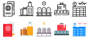 Airport icon pack