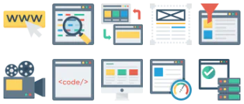 SEO и маркетинг набор иконок