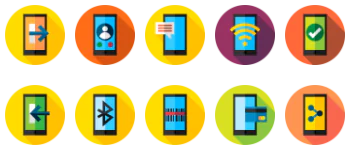 Mobile functions pacote de ícones