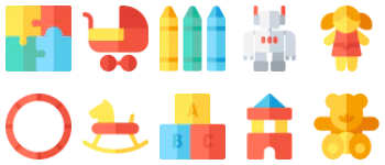 Toys jeu d'icônes