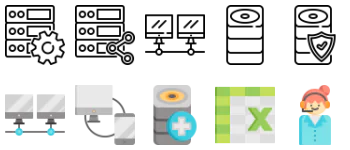 Database & servers icon pack