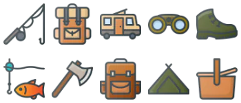 Camping & Hiking icon pack