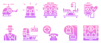 Medical service paquete de iconos