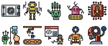 Robotics Engineering pakiet ikon