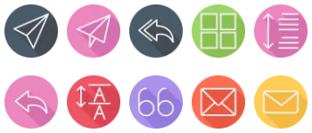 Text and Email paquete de iconos