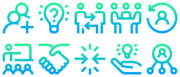 Командная работа набор иконок