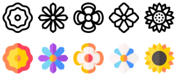 Nature and Flowers icon pack