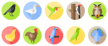 Birds Icon-Paket