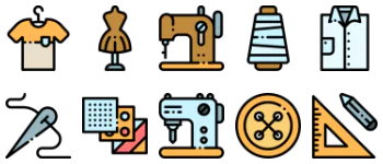 Sewing icon pack
