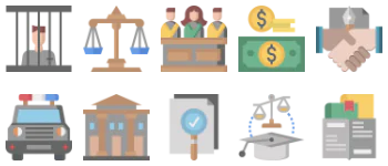 Law And Justice Icon-Paket