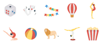 Circus pacote de ícones