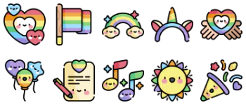 World Pride Day icon pack