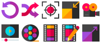 Audio and video edition Icon-Paket