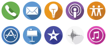 Apple logos набір іконок