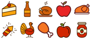 Thanksgiving набір іконок