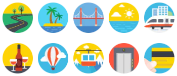 Travel набір іконок