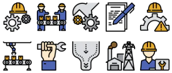 Manufacturing pacote de ícones