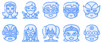 Superheroes icon pack