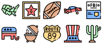 United States gói biểu tượng