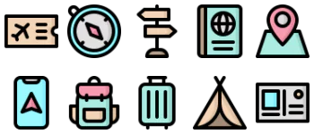 Travel jeu d'icônes